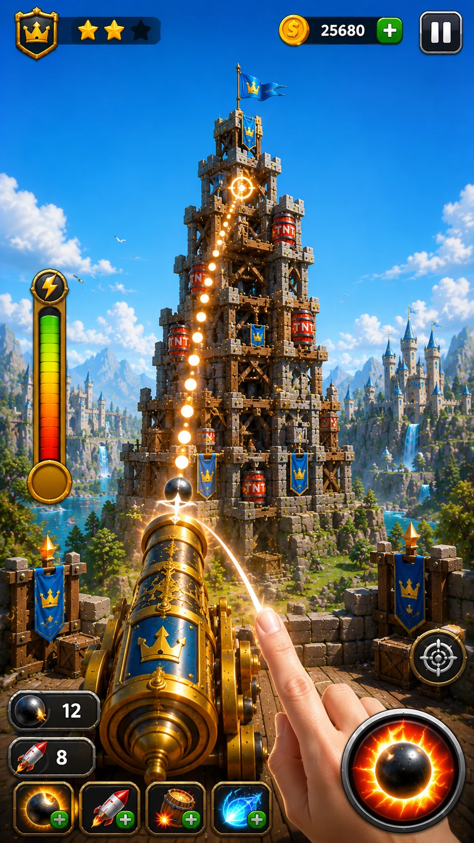 Royal Smash Knockdown: Cannon screenshot