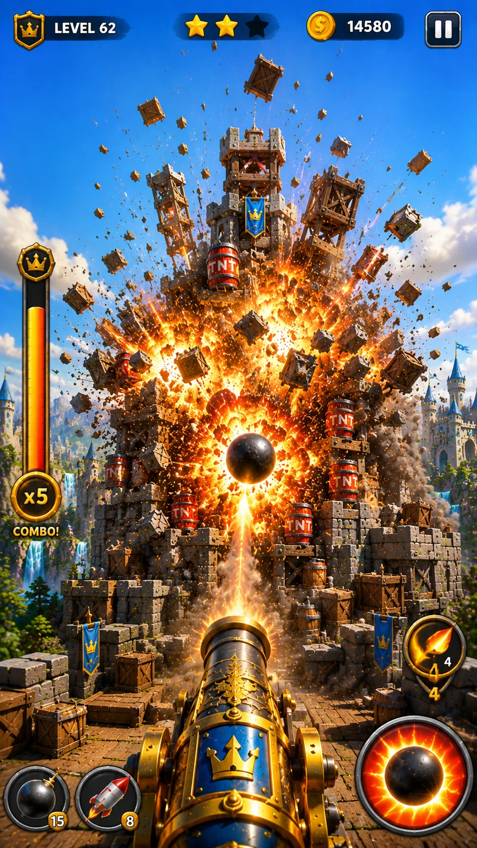 Royal Smash Knockdown: Cannon screenshot